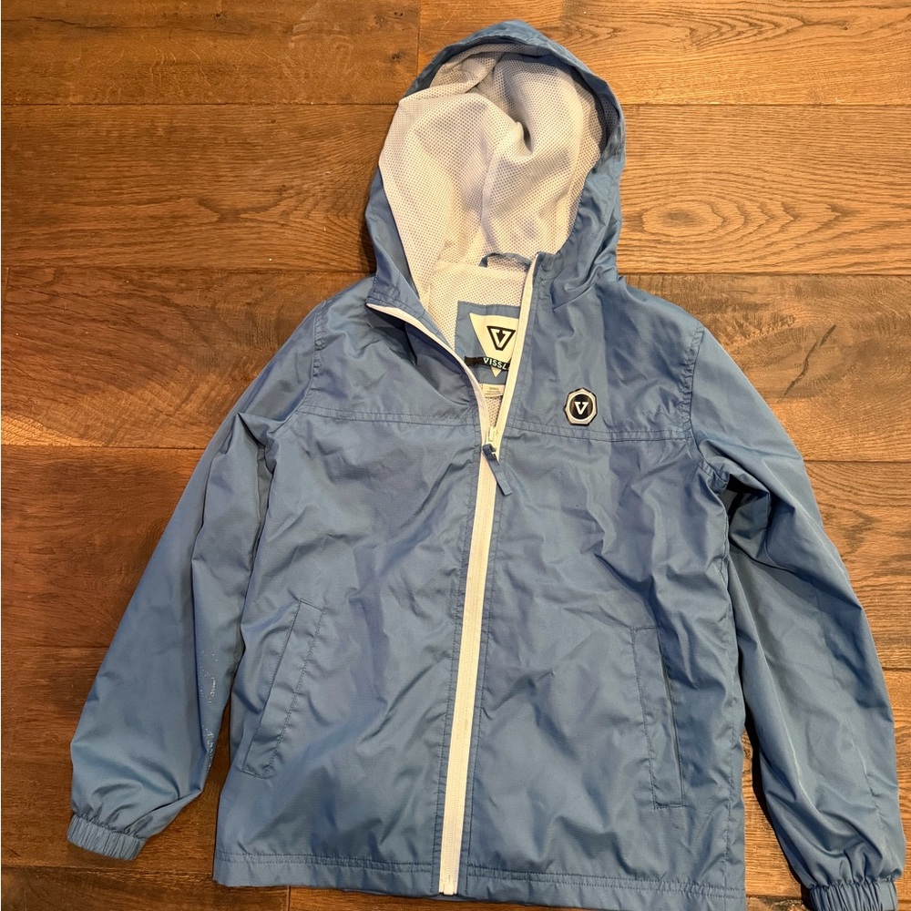 Vissla Boys Blue Hooded Windbreaker Jacket